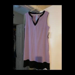 Purple and Black Dress